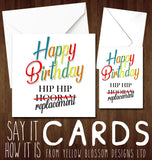 Hip Hip Replacement - Greeting Card - Yellow Blossom Designs Ltd