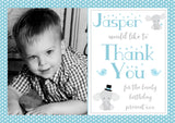 Elephant & Bird Thank You Cards With Photo