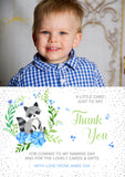 Woodland Creature Animal Theme Thank You Cards With Photo