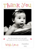 Cute Thank You Cards With Photos - Custom Personalised Thank You Cards - Yellow Blossom Designs Ltd
