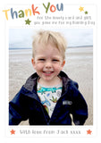 Modern Thank You Cards With Photos - Custom Personalised Thank You Cards - Yellow Blossom Designs Ltd