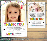 Retro Thank You Cards With Photos - Custom Personalised Thank You Cards - Yellow Blossom Designs Ltd