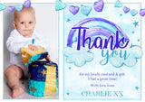 Watercolour With Photo - Custom Personalised Thank You Cards - Yellow Blossom Designs Ltd