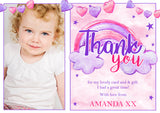 Watercolour With Photo - Custom Personalised Thank You Cards - Yellow Blossom Designs Ltd