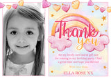 Watercolour With Photo - Custom Personalised Thank You Cards - Yellow Blossom Designs Ltd