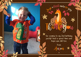 Autumn Fox - Custom Personalised Thank You Cards - Yellow Blossom Designs Ltd