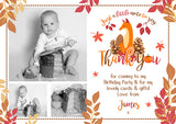 Autumn Fox - Custom Personalised Thank You Cards - Yellow Blossom Designs Ltd