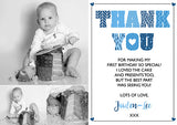 Retro - Custom Personalised Thank You Cards - Yellow Blossom Designs Ltd
