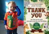 Africa Wooden - Custom Personalised Thank You Cards - Yellow Blossom Designs Ltd