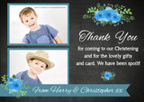 Elegant Shabby Chic Vintage Photo Personalised Birthday Thank You Cards Printed Kids Child Boys Girls Adult ~ QUANTITY DISCOUNT AVAILABLE