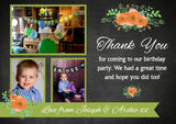 Elegant Shabby Chic Vintage Photo Personalised Birthday Thank You Cards Printed Kids Child Boys Girls Adult ~ QUANTITY DISCOUNT AVAILABLE