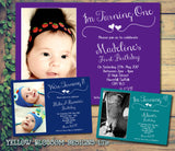 I Am 1 2 3 4 5 6 7 8 9 10 Photo Party Invitations - Birthday Invites Twin Boy Girl Joint Party Twins Unisex Printed Children's Kids Child ~ QUANTITY DISCOUNT AVAILABLE