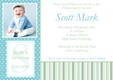 Classic Photo - Christening Invitations Boy Girl Unisex Joint Twins Baptism Naming Day Ceremony Celebration Party ~ QUANTITY DISCOUNT AVAILABLE - YellowBlossomDesignsLtd