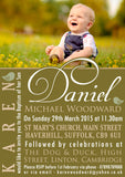 Classic Photo Celebration Party - Christening Invitations Joint Boy Girl Unisex Twins Baptism Naming Day Ceremony Celebration Party ~ QUANTITY DISCOUNT AVAILABLE - YellowBlossomDesignsLtd