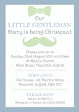 Our Little Lady Gentleman - Christening Invitations Joint Boy Girl Unisex Twins Baptism Naming Day Ceremony Celebration Party ~ QUANTITY DISCOUNT AVAILABLE