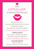 Our Little Lady Gentleman - Christening Invitations Joint Boy Girl Unisex Twins Baptism Naming Day Ceremony Celebration Party ~ QUANTITY DISCOUNT AVAILABLE