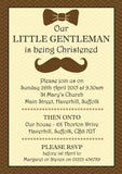 Our Little Lady Gentleman - Christening Invitations Joint Boy Girl Unisex Twins Baptism Naming Day Ceremony Celebration Party ~ QUANTITY DISCOUNT AVAILABLE