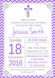 Religious Joint Celebration Party - Christening Invitations Boy Girl Unisex Twins Baptism Naming Day Ceremony Celebration Party ~ QUANTITY DISCOUNT AVAILABLE