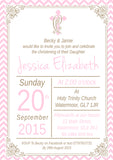 Religious Joint Celebration Party - Christening Invitations Boy Girl Unisex Twins Baptism Naming Day Ceremony Celebration Party ~ QUANTITY DISCOUNT AVAILABLE