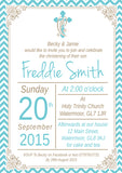 Religious Joint Celebration Party - Christening Invitations Boy Girl Unisex Twins Baptism Naming Day Ceremony Celebration Party ~ QUANTITY DISCOUNT AVAILABLE