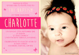 Photo Joint Twins Classic - Christening Invitations Boy Girl Unisex Twins Baptism Naming Day Ceremony Celebration Party ~ QUANTITY DISCOUNT AVAILABLE