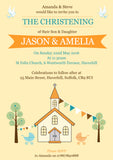 Church Doves Celebration Party - Christening Invitations Joint Boy Girl Unisex Twins Baptism Naming Day Ceremony Celebration Party ~ QUANTITY DISCOUNT AVAILABLE - YellowBlossomDesignsLtd