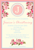 Initial Christening Invitations Boy Girl Unisex Twins Baptism Naming Day Ceremony Celebration Party ~ QUANTITY DISCOUNT AVAILABLE