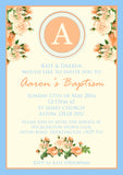 Initial Christening Invitations Boy Girl Unisex Twins Baptism Naming Day Ceremony Celebration Party ~ QUANTITY DISCOUNT AVAILABLE