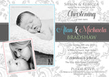 Dalmask Photo Christening Baptism Ceremony Naming Day Invitations