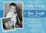 Dalmask Photo Christening Baptism Ceremony Naming Day Invitations