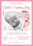 3 Photo Christening Baptism Ceremony Naming Day Invitations