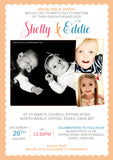 3 Photo Christening Baptism Ceremony Naming Day Invitations