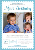 3 Photo Christening Baptism Ceremony Naming Day Invitations