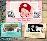 Dotty Photo Christening Baptism Ceremony Naming Day Invites