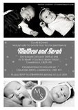 Modern Christening Baptism Ceremony Naming Day Invites