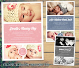 Modern Christening Baptism Ceremony Naming Day Invites