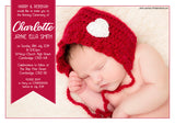 Full Photo Christening Baptism Ceremony Naming Day Invites