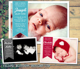 Full Photo Christening Baptism Ceremony Naming Day Invites