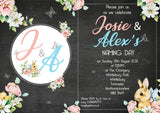 Initial Invitations ~ Any Occasion - Personalised Custom - Yellow Blossom Designs Ltd