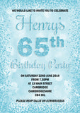 Birthday Party Invitations ~ Any Age / Any Colour
