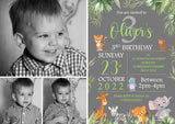 Animal Safari With Photo - Personalised Custom - Yellow Blossom Designs Ltd