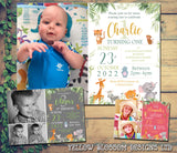 10 Personalised Photo Birthday Party Invites Safari Jungle Invitations Animals Any Age 1 2 3 4 5 6 One Two Three Boy Girl Unisex Twins