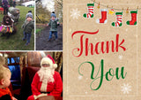 Personalised Thank You Cards Notes With Photo ~ Stocking ~ Multiple Pack Selection