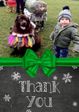 Kids Christmas Thank You Cards With Photo & Envelopes FREE P&P