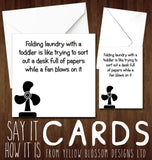 Folding Laundry With A Toddler Card