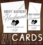 Happy Birthday Husband From The World's Best Wife