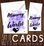 Best Nanny / Mummy In The Whole Wide World