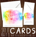 Big Miracles Premature Baby Greetings Card Preemie NICU New Born Miracle Support SCBU Love