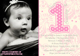 One 1st Photo Invitations Boy Girl Twins - Children's Kids Child Birthday Invites Joint Party Unisex Printed ~ QUANTITY DISCOUNT AVAILABLE