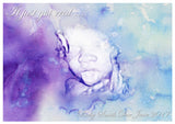 Unisex Ultrasound Scan Photo Watercolour Personalised Pregnancy Announcement Cards New Baby Pregnant ~ QUANTITY DISCOUNT AVAILABLE